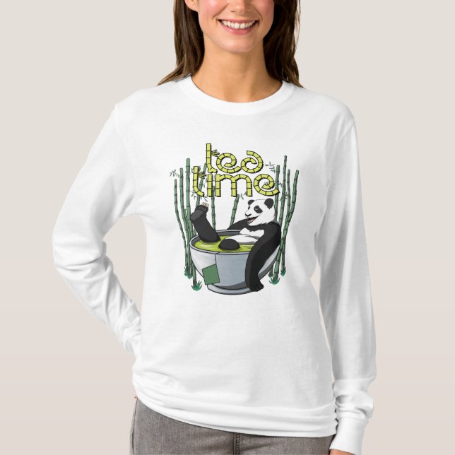 Camiseta Tea Time Panda (Anverso)
