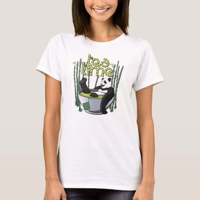 Camiseta Tea Time Panda T-Shirt (Anverso)