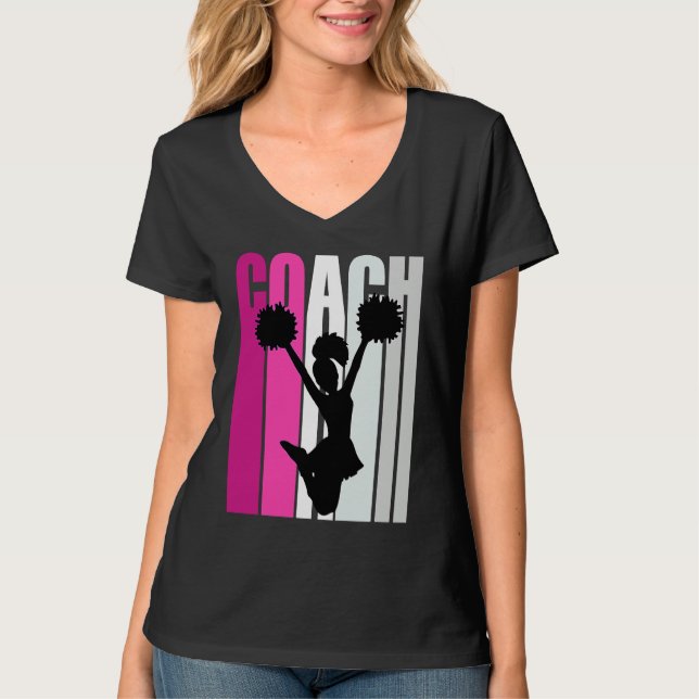 Camiseta Teach Female Cheerleading Teacher Master Coach Che (Anverso)