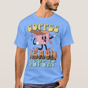 Camiseta Teach Leopard Repetir a un profesor gracioso