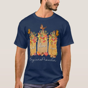 Camiseta Teach Love Inspire Daycare Provider otoño Tr