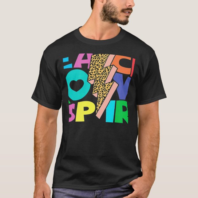 Camiseta Teach Love Inspire SPED Leopard Print Groovy Teach (Anverso)
