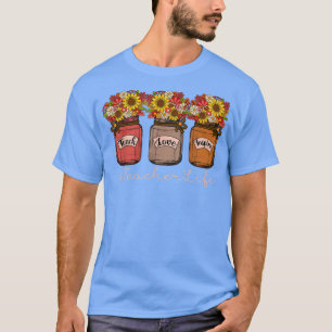 Camiseta Teach Love Inspire Teacher Life Teaching Fall Autu