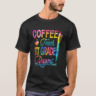Camiseta Teach Teach First Grado Repetir a Scho