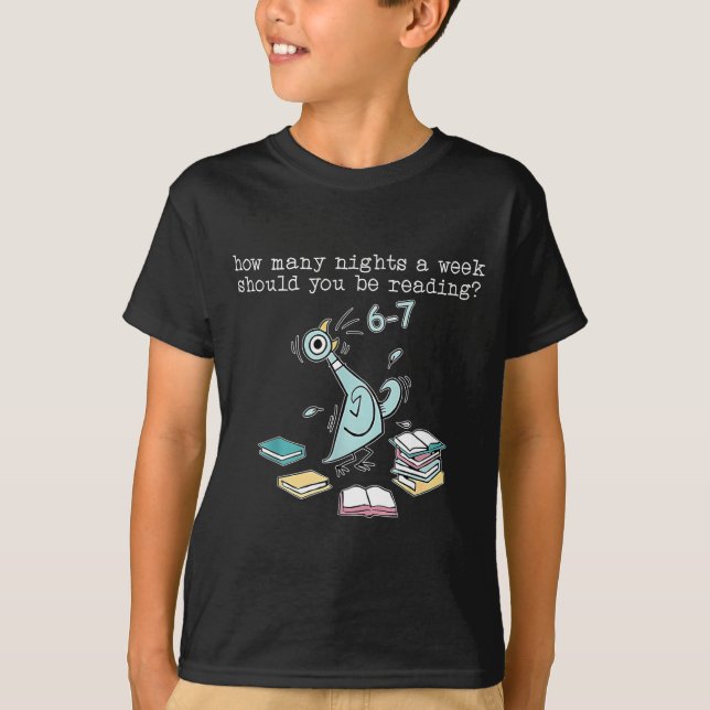 Camiseta Teacher 67 How Many Nights A Week Should You Be Re (Anverso)