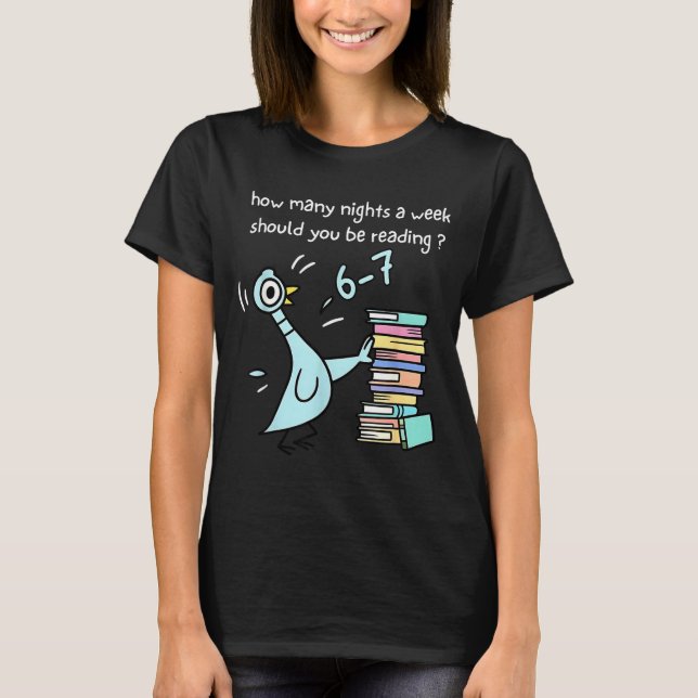 Camiseta Teacher 67 How Many Nights A Week Should You Be Re (Anverso)