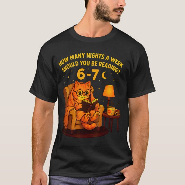 Camiseta Teacher 67 How Many Nights A Week Should You Be Re (Anverso)