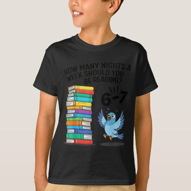 Camiseta Teacher 67 How Many Nights A Week Should You Be Re (Anverso)