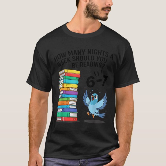 Camiseta Teacher 67 How Many Nights A Week Should You Be Re (Anverso)