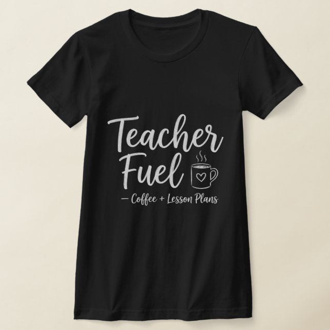 Camiseta Teacher Coffee and Lesson for Homeschool Families (Distribución)