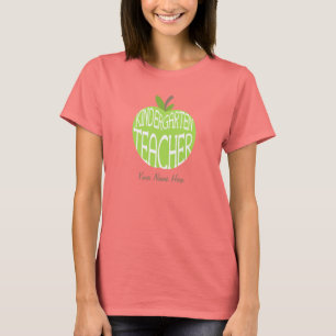 Camiseta Teacher de jardín de infancia T Shirt - Apple verd