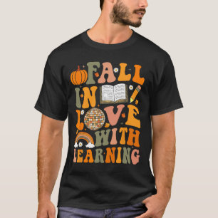 Camiseta Teacher Fall Shirt Retro Otoño Pumpd del Día de Ac
