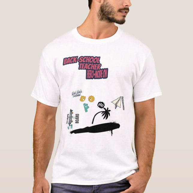 Camiseta Teacher hero mofe on  (Anverso)