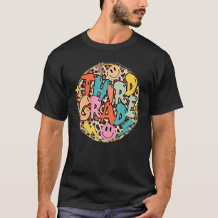 Camiseta Teacher Leopard de tercer grado niño profesor