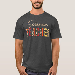 Camiseta Teacher leopard Fall Otoño Amantes Thanksg