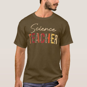Camiseta Teacher leopard Fall Otoño Amantes Thanksg