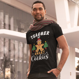 Camiseta Teacher of Smart Cookies Funny Teacher Christmas