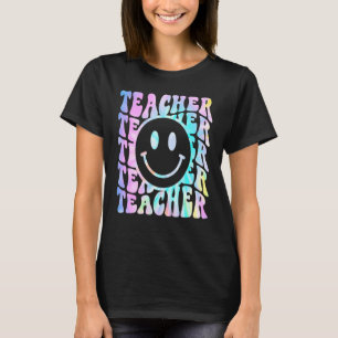 Camiseta Teacher Retro Inspirador Tye Elemental Sch