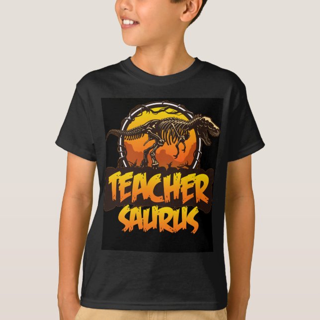 Camiseta Teacher-saurus Funny Dinosaur Teacher diseño T-Rex (Anverso)