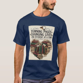 Camiseta Teacher Shirt | Turning Pages Changing Lives Book 