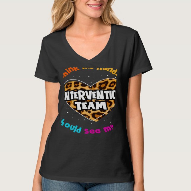 Camiseta Teacher Specialist Squad Para Intervention Team Le (Anverso)
