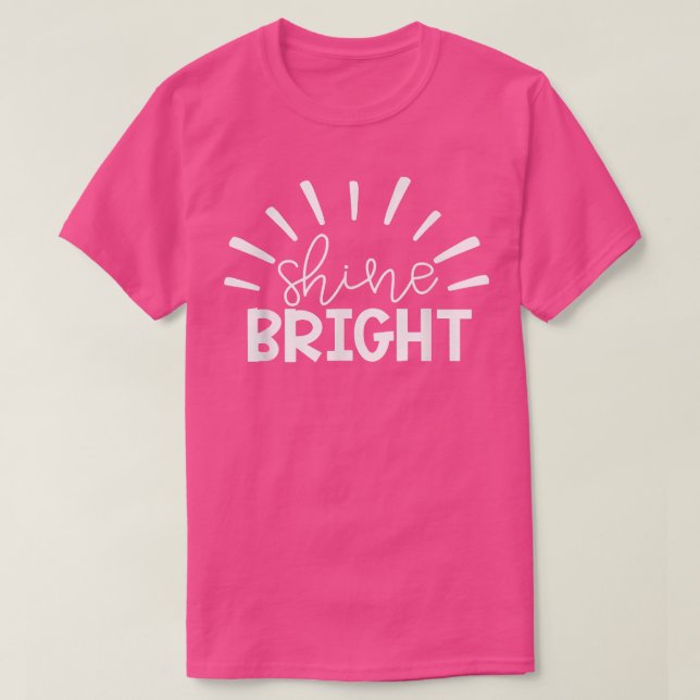 Camiseta Teacher Student Testing Exam Motivation Shine Brig (Diseño del anverso)