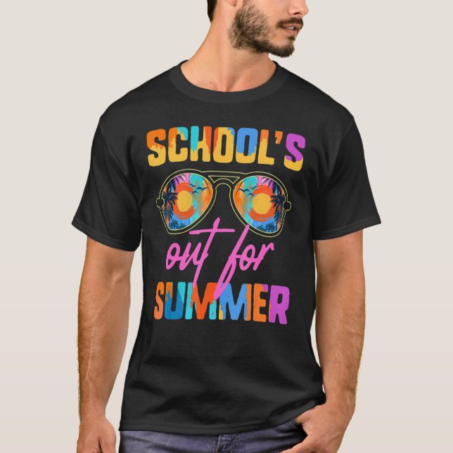 Camiseta Teacher Student Vacation School's Out For Summer V (Anverso)