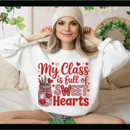 Camiseta Teacher Valentine Sweet Hearts