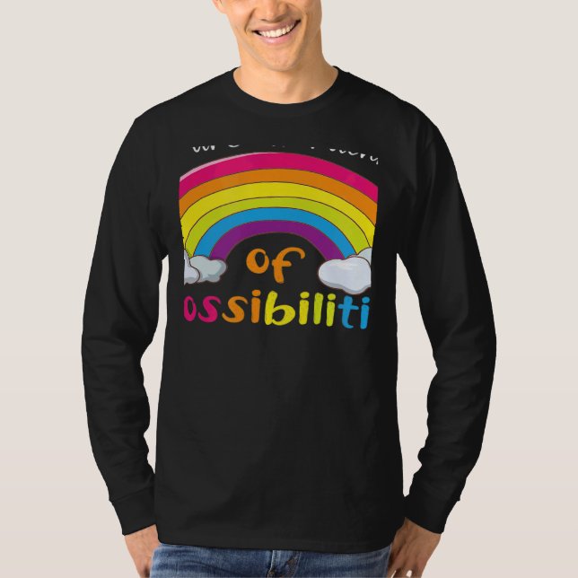 Camiseta Teacher You are a rainbow of possibilities 1 (Anverso)