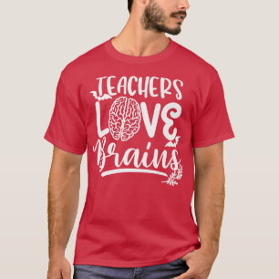 Camiseta Teachers Love Brains Spooky Teacher Funny Hallowee