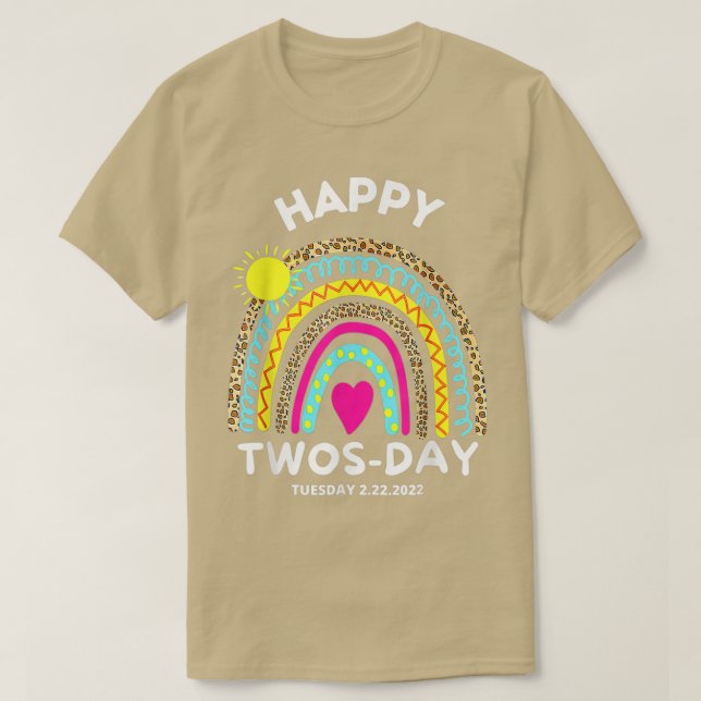 Camiseta Teaching 2nd Grade On Twosday 22222 22nd February  (Diseño del anverso)