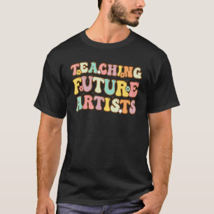 Camiseta Teaching Future Artists Retro Teacher Students