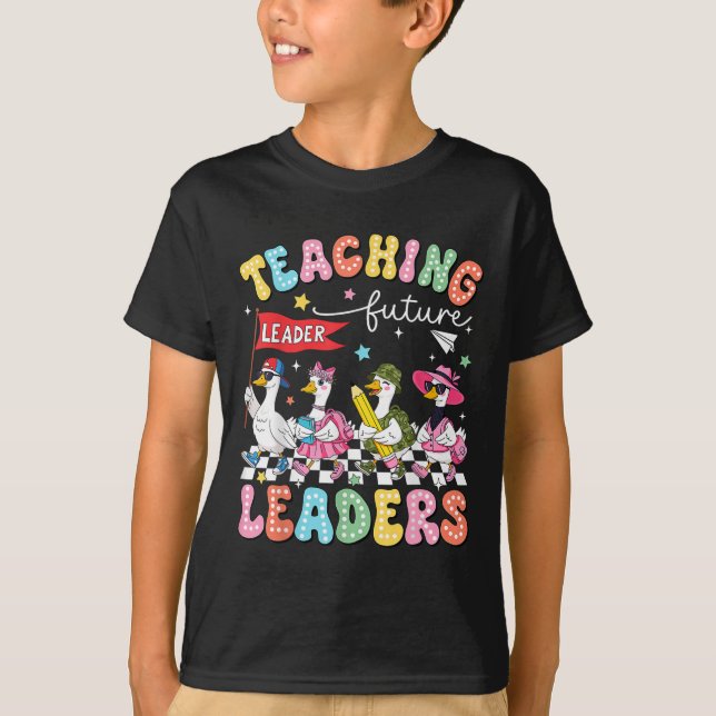 Camiseta Teaching Future Leaders Led By A Silly Goose Back  (Anverso)