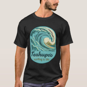 Camiseta Teahupoo Surfing Polinesia Francesa Tahití Teahupo
