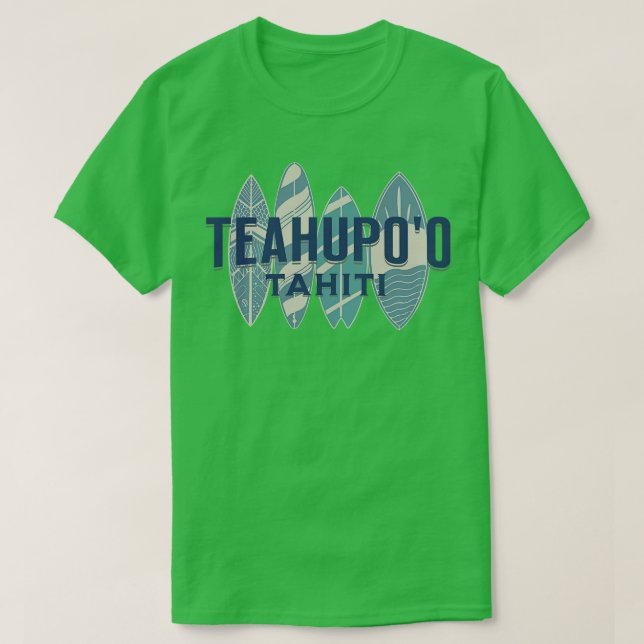 Camiseta Teahupoo Tahiti Big Wave Surfing 2 (Diseño del anverso)