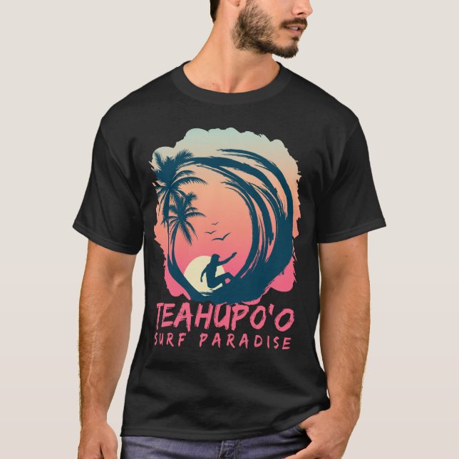 Camiseta Teahupoo-Tahiti-Surf-Paradise-Tshirt (Anverso)