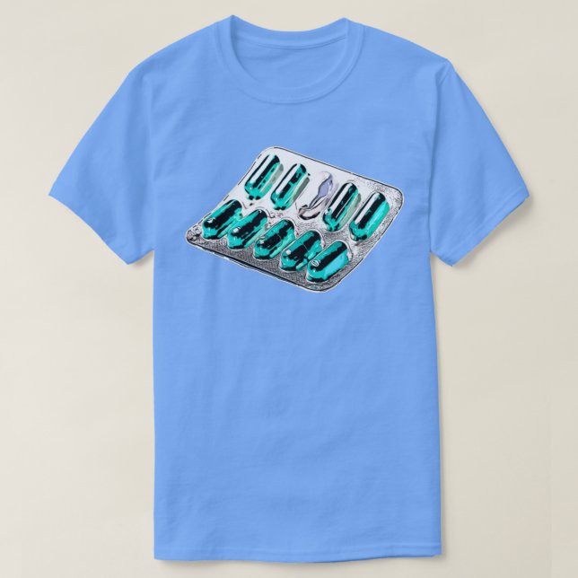 Camiseta Teal capsule pills (Diseño del anverso)