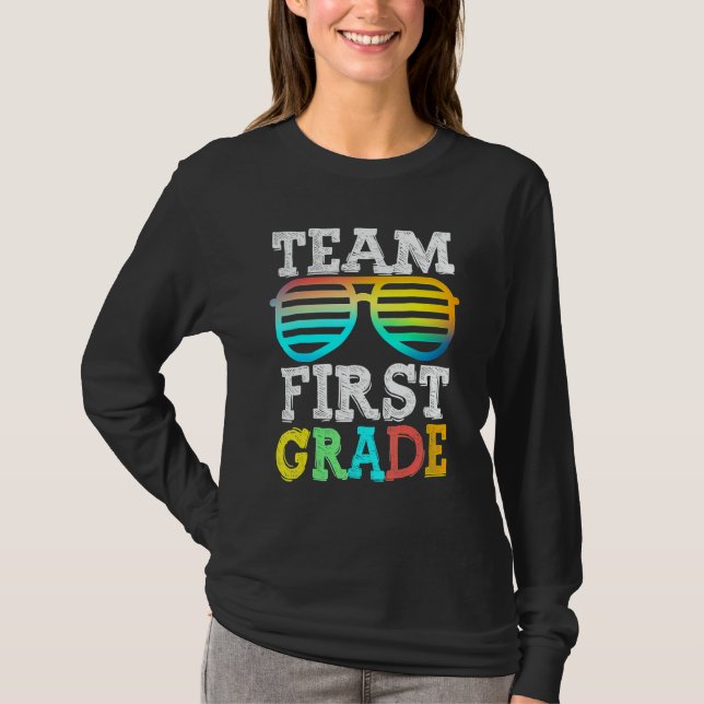 Camiseta Team 1st Grade Squad First Teacher Student Back To (Anverso)