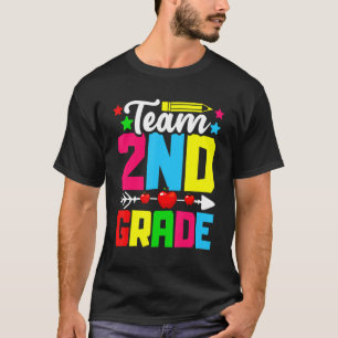 Camiseta Team 2nd Grade Back To School First Day Kids Boys 
