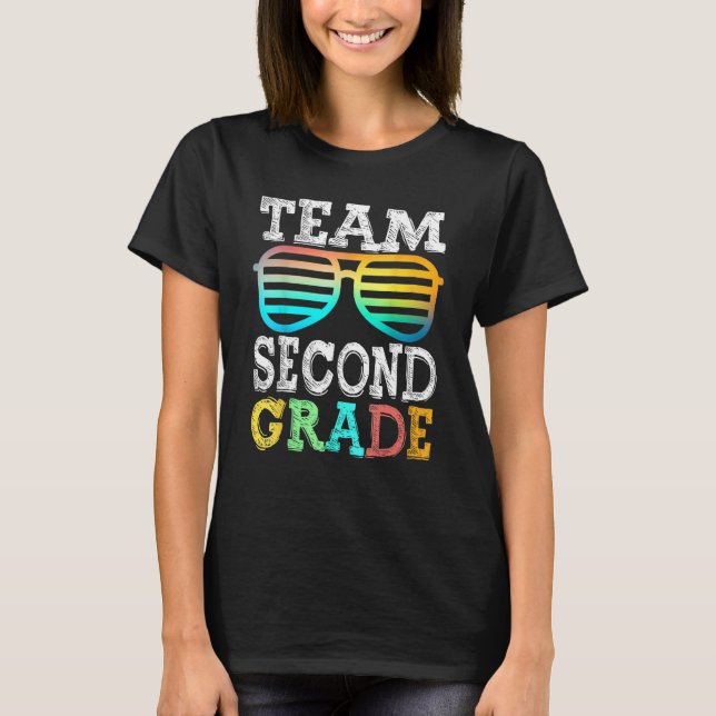 Camiseta Team 2nd Grade Squad Second Teacher Student Back T (Anverso)