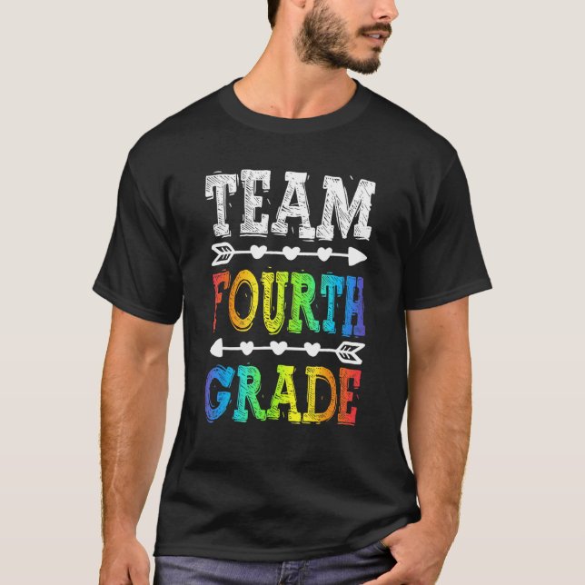 Camiseta Team 4th Grade T Shirt Teacher Back To School (Anverso)
