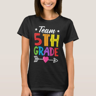 Camiseta Team 5th Grade Teacher Student Kid Back To School 