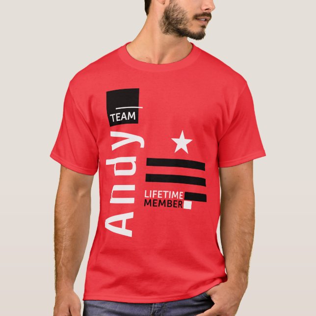 Camiseta Team Andy (Anverso)