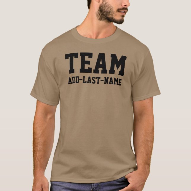 Camiseta TEAM (Apellido) Personalízalo (Anverso)