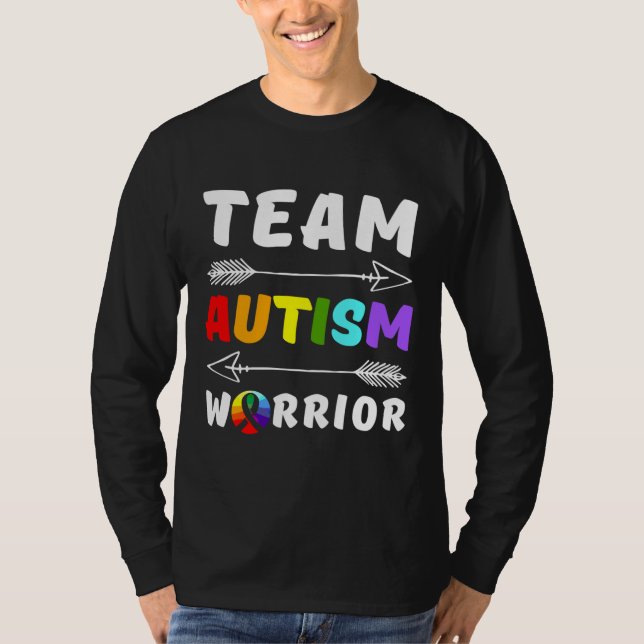 Camiseta Team Autism Warrior Autism Awareness Autism Mom Au (Anverso)