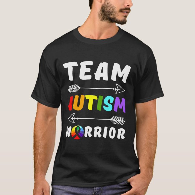 Camiseta Team Autism Warrior Autism Awareness Autism Mom Au (Anverso)