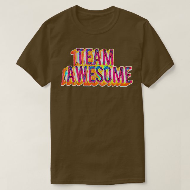 Camiseta Team Awesome (Diseño del anverso)