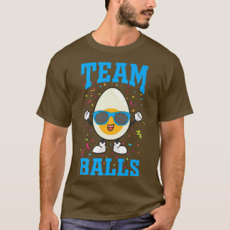 Camiseta Team Balls gender reveal pregnancy announcement ba