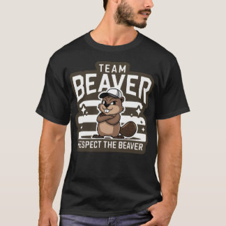 Camiseta Team Beaver Respeta El Ilustracion A De Diversión