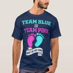 Camiseta Team Blue or Team Pink Gender Reveal